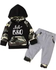 DaMohony Little Toddler Sweatshirt Hoodie Top Pants Set 12-18 M