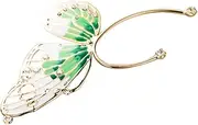 [COHEALI] Fairy delicate wing rural women ear clip decorative ear cuff clip on earring backs for jewelry making Miss jewelry single European and American rhinestones