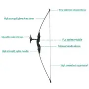 Hunting Adult Bow and Arrow Shooting Fiberglass Bow with Adjustable Single-hole