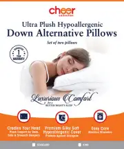 Alternative Down Pillows Set of 2 / Standard - By Cheer Collection