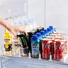 Efficient Drink Organizer for Fridge - Accommodates 30 Cans, Waterproof Design