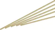 uxcell Brass Rod,Brass Solid Round Rod 0.8mm Diameter 200mm Length Lathe Bar Stock for RC Model DIY Craft Pack of 10