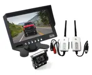 Elinz 7"LCD Monitor HD 4PIN CCD Reversing Camera Digital Wireless Receiver Transmitter