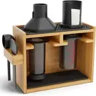 HEXNUB – Bamboo Organizer for AeroPress, Coffee Caddy original, Black Mats