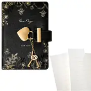 A7 Secret Diary With Lock and Keys PU Leather Locked Journal