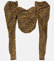 [Vivienne Westwood] Vivienne Westwood Sunday leopard-print corset top AU 16 multicoloured