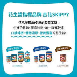 即期良品-【SKIPPY 吉比】柔滑花生醬(340g)-效期20240529