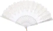 Chinese Style Folding Hand Fan Printed Design Single-Sided Pattern for Decorations Wedding Birthday