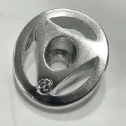 NOS Monty Trial Bike Sloping Top Cap Headset Bike Bicycle BMX New Silver