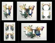 WATERCOLOR BUTTERFLY #1 LIGHT SWITCH COVER PLATE HOME DECOR U PICK SIZE