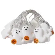Ghost Pumpkin Lights 6.6 Feet Battery Powered LED String Light with10 Bulbs