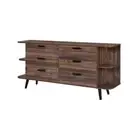 Damian Wooden Sideboard Buffet Unit Storage Cabinet - Walnut