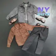 1:6 Male Soldier Coat Shirt Pants Trousers Clothes Set Fit 12'' Figure