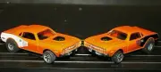 2x LIMITED EDITION - '71 Hemi Barracuda Cuda Orange/Black & Orange/White Fit AFX