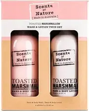 Tilley Scents Of Nature Toasted Marshmallow Body Wash & Lotion, 500 g (Packs of 2)