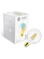 GE Imagine Sync 6.5W BC CCT LED Dimmable Smart Heritage G95 Globe