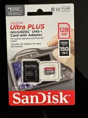 Sandisk Ultra Plus microSDXC UHS-I with Card Adapter 128gb Full HD Video