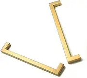 15 x Brushed Brass Drawer Pulls Kitchen Cabinet Handles - Gold Finish 192mm
