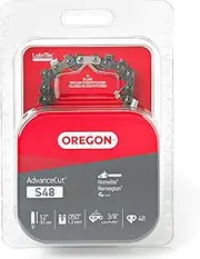 Oregon S48 AdvanceCut Replacement Chainsaw Chain for 12-Inch Guide Bars, 48 Drive Links, Pitch: 3/8", .050" Gauge, Fits Craftsman, Homelite, and More