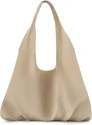 [NIUEIMEE ZHOU] Hobo Handbags for Women Retro Vegan Leather Shoulder Bags Tote Clutch Purses