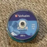 Verbatim 96155 40x 80-Minute CD-R with Branded Surface, 25 Pack