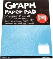 Micador GRP013 A4 2 mm Square Graph Paper Pad (25 Sheets)