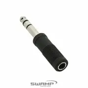 Audio Adapter - 1/4" female Mono TS to 1/4" Male Stereo TRS