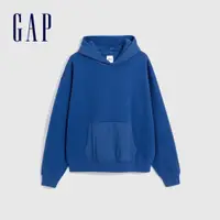 在飛比找蝦皮商城優惠-Gap 男裝 Logo刷毛帽T-深藍色(841208)
