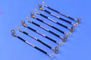 8 Aeroflex Mil-Spec SMA (M) to SMB (F) Belden 22GHz Adapter Connector Cables 4"