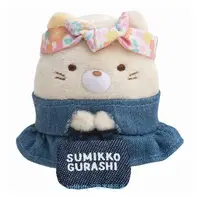 在飛比找樂天市場購物網優惠-asdfkitty*日本san-x角落生物牛仔裙貓咪造型絨毛