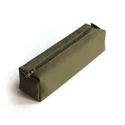 Delfonics Marek Canvas Box Pencil Case Storage Stationery Organiser 19cm Olive