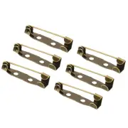 50 Pcs Safety Bar Pins,for Name Tags, Jewelry Making (Bronze Tone, 25mm)