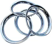 TFI Racing Chrome Steel Trim Ring, 14-Inches (Set of 4)