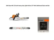 Stihl New MS 170 with heavy duty Light 04 Bar 16'' With Additional Chain and Bar