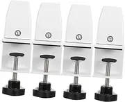 [DOITOOL] 4Pcs Desk Divider Clamp Brackets Adjustable Partition Support Clips for Office Privacy Screens Tool Installation Sneeze Guard Holders