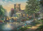 - Thomas Kinkade - Willow Wood Chapel - 1000 Piece Jigsaw Puzzle