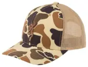 Browning Cupped Up Mesh Buckmark Logo Cap Flexfit 110 Snap Vintage Tan 308311121