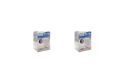 2PK White Magic Shower Floor Mat Large Fast Drying Non-Slip Platinum 100x40cm