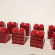 LEGO Minifigure Minifig Flamenco Skirt LOT Red Black Slope X 10 Pieces NEW