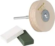 Sharpening Wheel Stropping 3" Wheel Leather Wheel Honing Wheel Leather Polishing Wheel Knife Sharpening Wheel Kit Leather Stropping Buffing Wheel Leather Strop Wheel