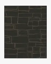 245' x 305' | Machine Washable Runner Rug | Kid & Pet Friendly | Indoor Rug | Alsace Soft Black Rug by Nina Takesh | Ruggable