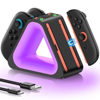 4 in 1 Charging Dock Station for Nintendo Switch 2 Joy-con Controller Charger