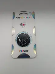 PopSockets Phone Grip Stand Black Marble POPGRIP Popsocket