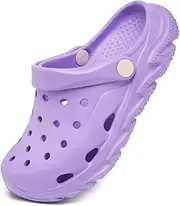 [Cubufly] Kids Boys Girls Clog Garden Shoes Slip On Winter Slipper Slide Sandals House Beach Water Shoes for Toddler/Little Kid/Big Kid/Children