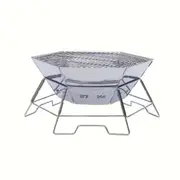 Foldable Stainless Steel Camping Charcoal Grill