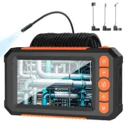 Endoscope Camera with Light, 4.3' IPS Screen Industrial Borescope, 1080P HD I...