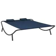 Outdoor Lounge Bed Fabric Blue