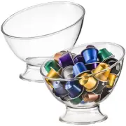2 Pack Plastic Coffee Pods Holder K Cup Coffee Capsule Storage Container