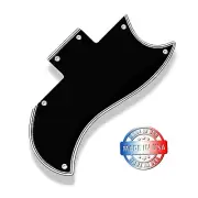 Wide Edge 5 Ply Black Pickguard for Gibson Custom Shop 1964 SG Standard Reissue