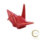 New Arita Ware Misobu Kitagawa Chopsticks Rest Folding Crane Red